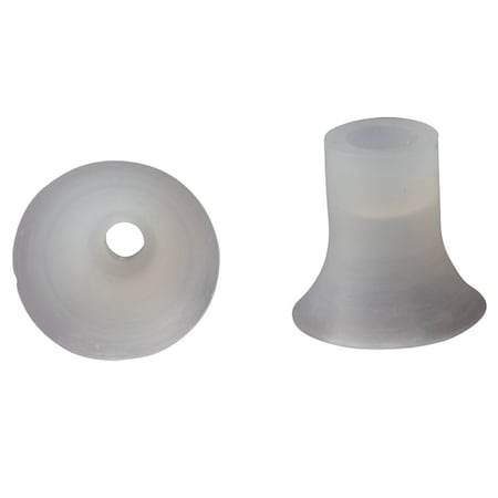 Fipa Flat vacuum cup diam. 18 mm, Silicone transparent 107.018.004.2